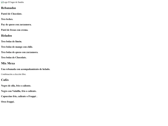 Postres de Sandra screenshot