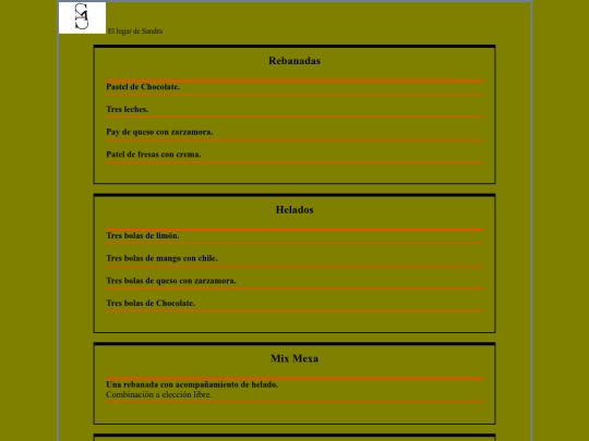 comida/Postres de Sandra screenshot