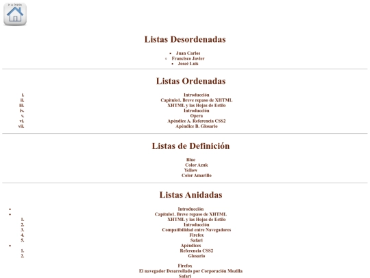listas screenshot