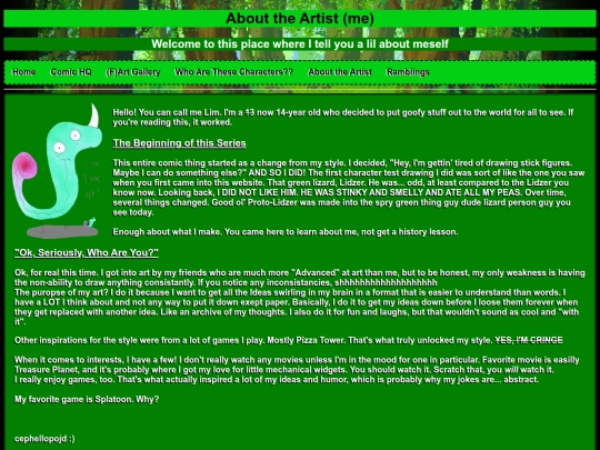 aboutme screenshot