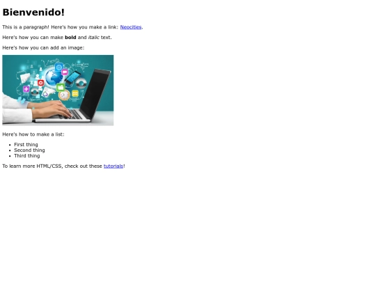 index screenshot