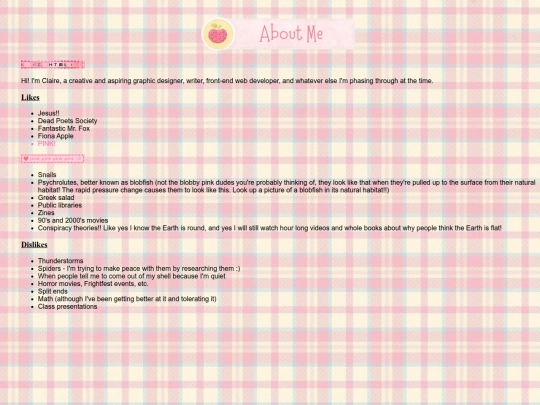 aboutme screenshot