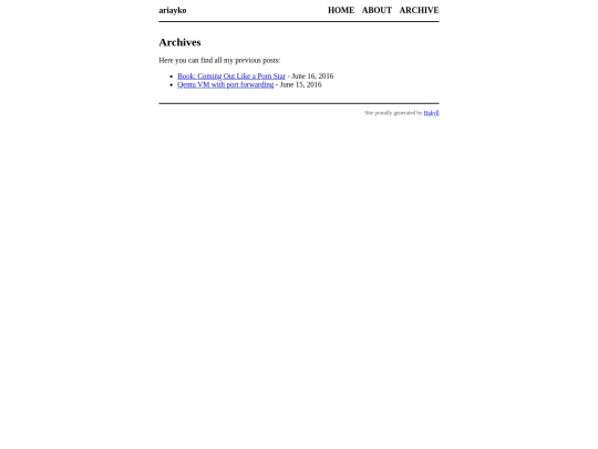 archive screenshot