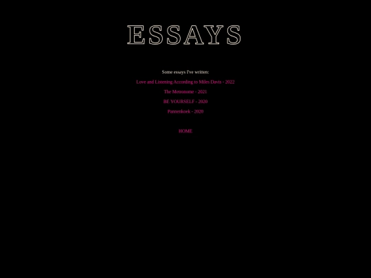 essays screenshot