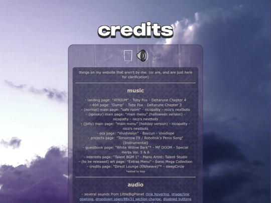 credits screenshot