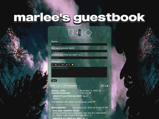 guestbook screenshot