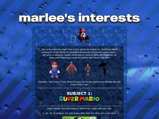 interests screenshot