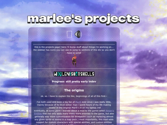 projects screenshot