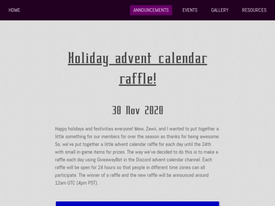 announcements/announcements screenshot