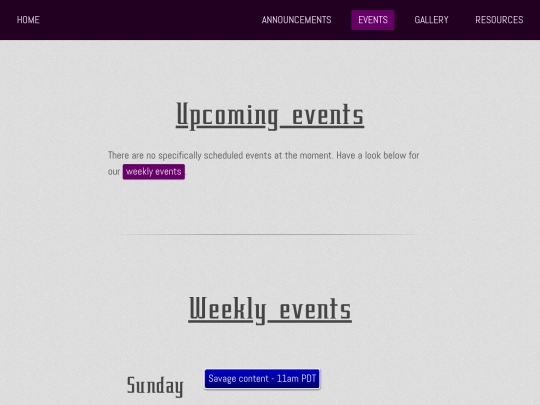 events/events screenshot