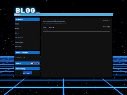 blog screenshot