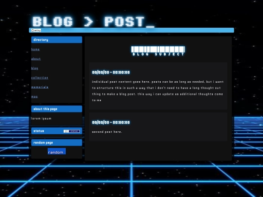 blog/blogtemplate screenshot