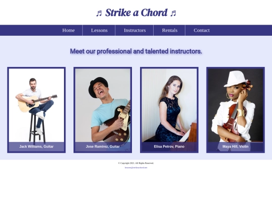 chapter08/music/instructors screenshot