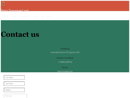 final project/contact screenshot