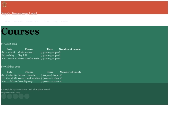 final project/course screenshot