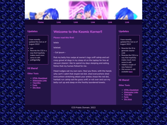 blog screenshot
