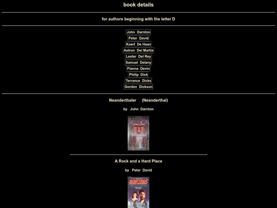 kurtsbooks/booksbyauthor_D screenshot