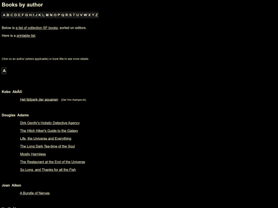 kurtsbooks/listbyauthor screenshot