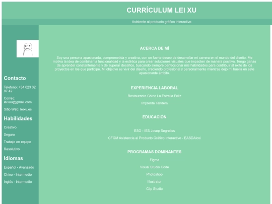 curriculum Mati/curriculum_leixu screenshot