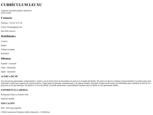 curriculum_leixu screenshot