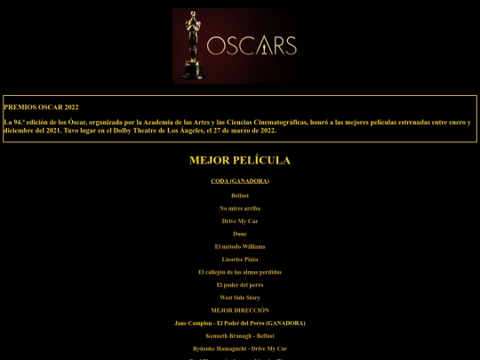 premiososcar screenshot