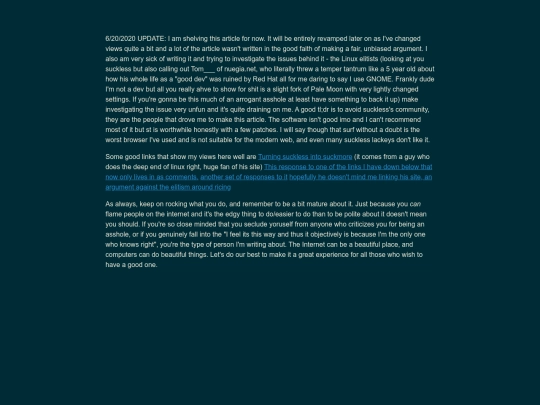 TCALinuxElitism screenshot
