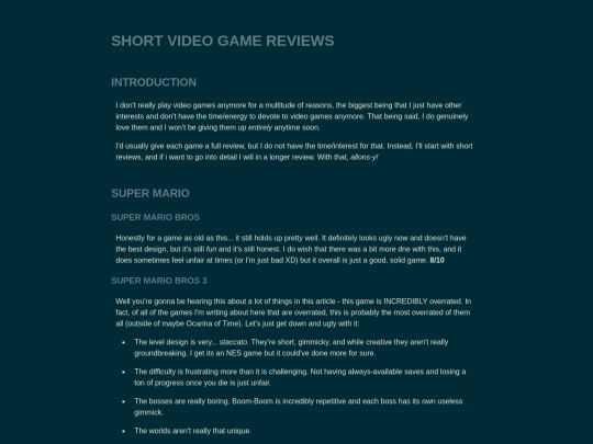 shortgamereviews/shortgamereviews screenshot