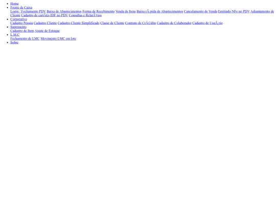 menu screenshot