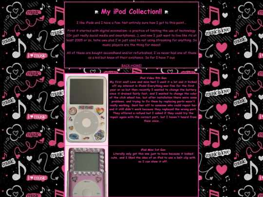 Collections/iPods/iPods screenshot