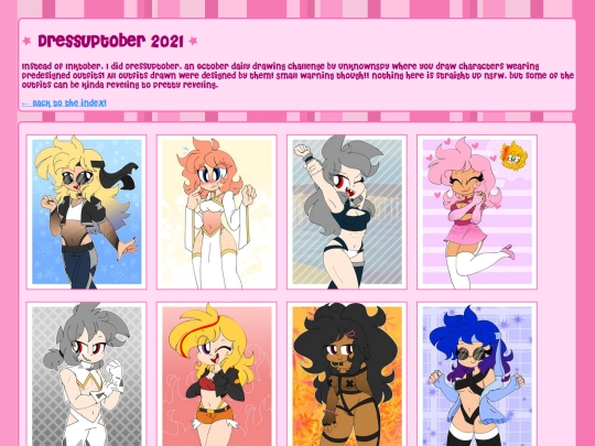 Portfolio Site/dressuptober-2021 screenshot