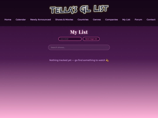 MyList screenshot