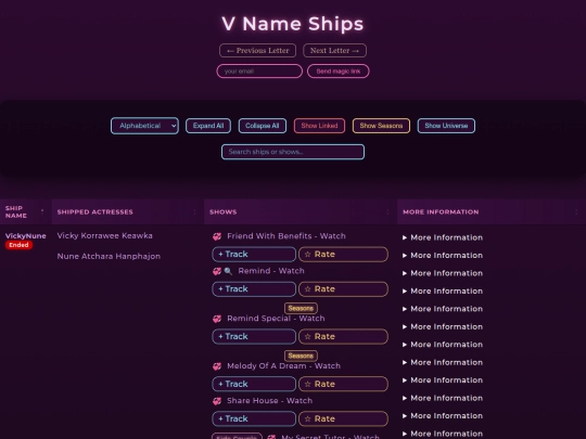 V screenshot