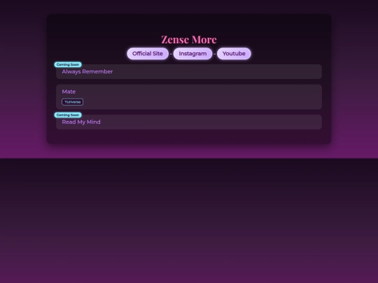 Zense screenshot