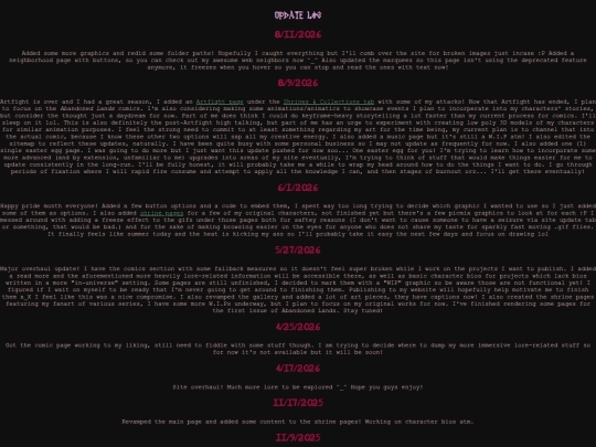 misc/archive/updatelog screenshot