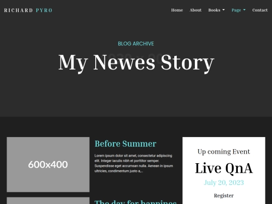 blog screenshot