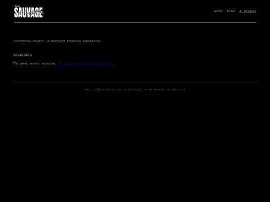PP-test/pressesauvage/a-propos screenshot