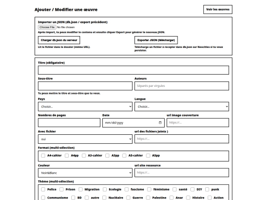 PP-test/zinotek/add-oeuvre screenshot
