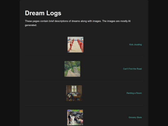 dream_logs screenshot