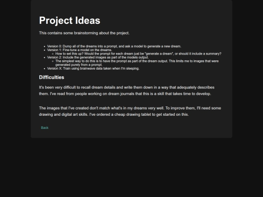 project_ideas screenshot