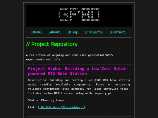 projects screenshot