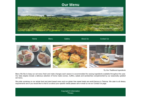Menu2 screenshot