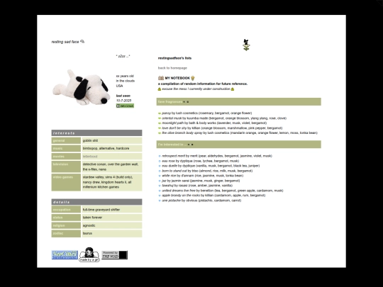 lists screenshot