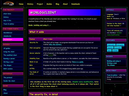 worldsclient screenshot
