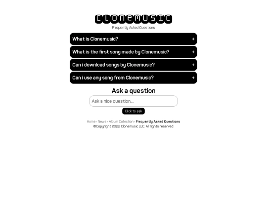 faq screenshot