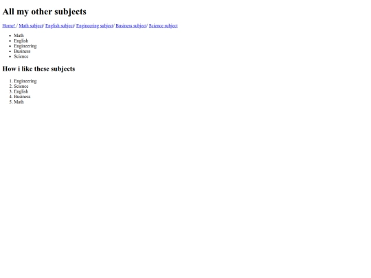 Index screenshot