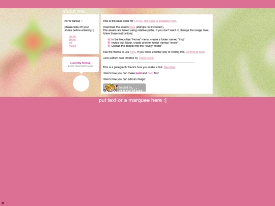 aboutme screenshot