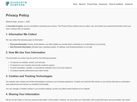 privacy-policy screenshot