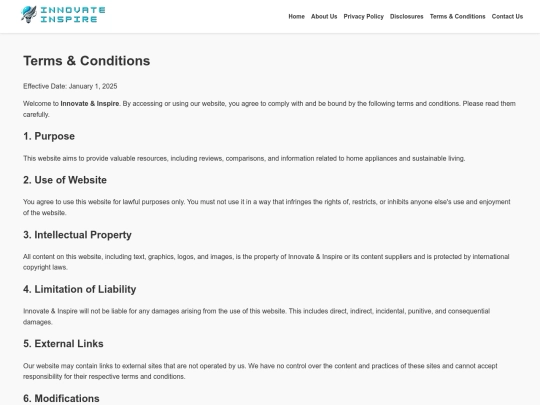 terms screenshot