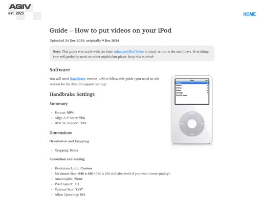 ipodvideo screenshot