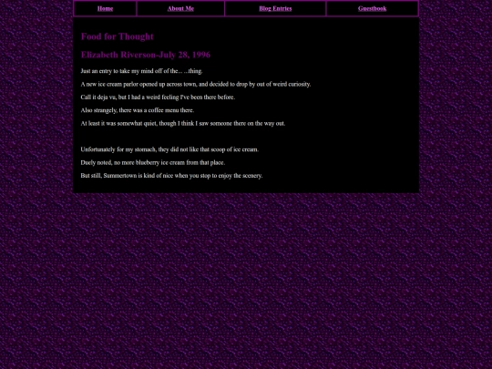 Entries/food screenshot